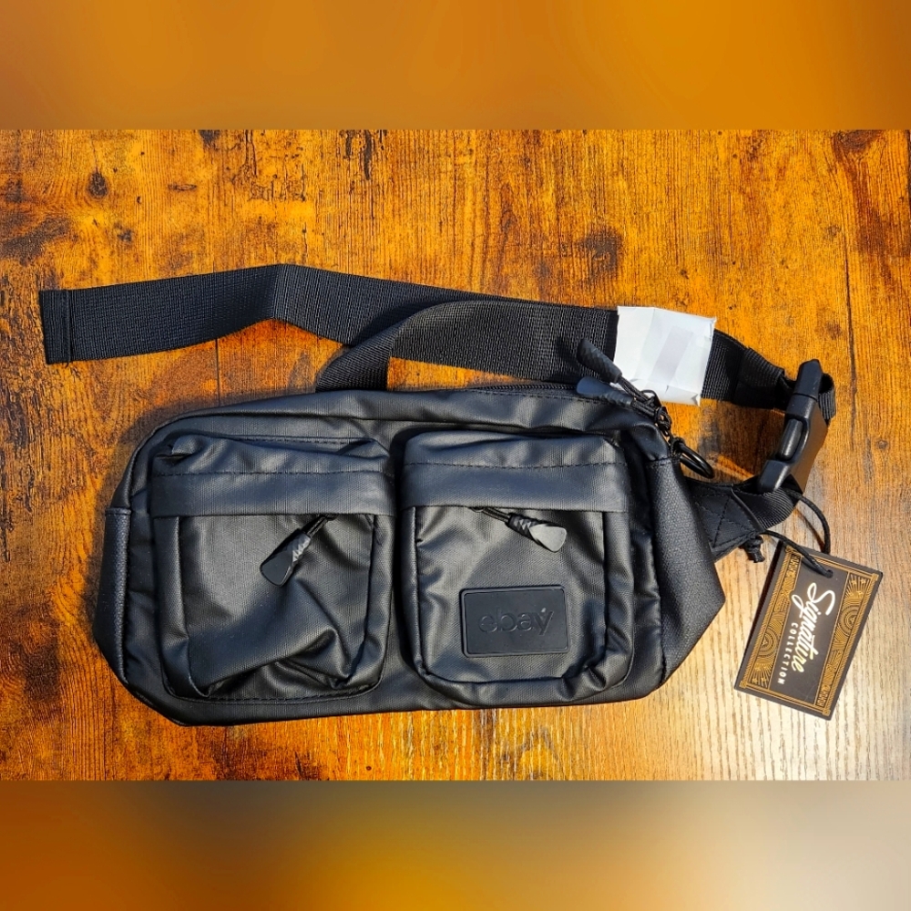 Ebay Black Fanny Pack with Dual Pockets
